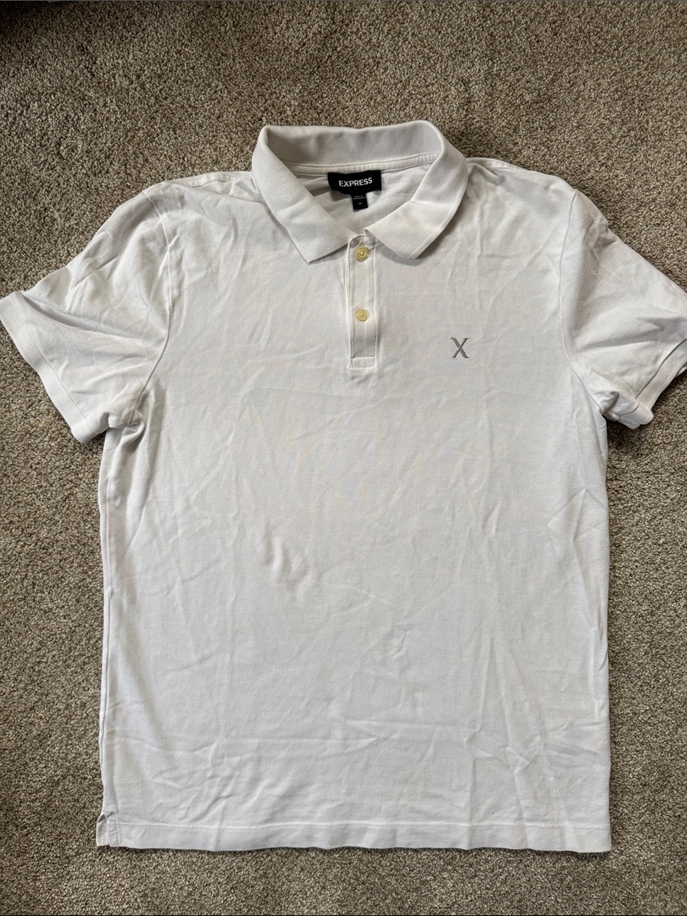 Express Men's White Polo